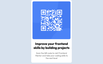 Frontend Design Project #1 – QR Code Component